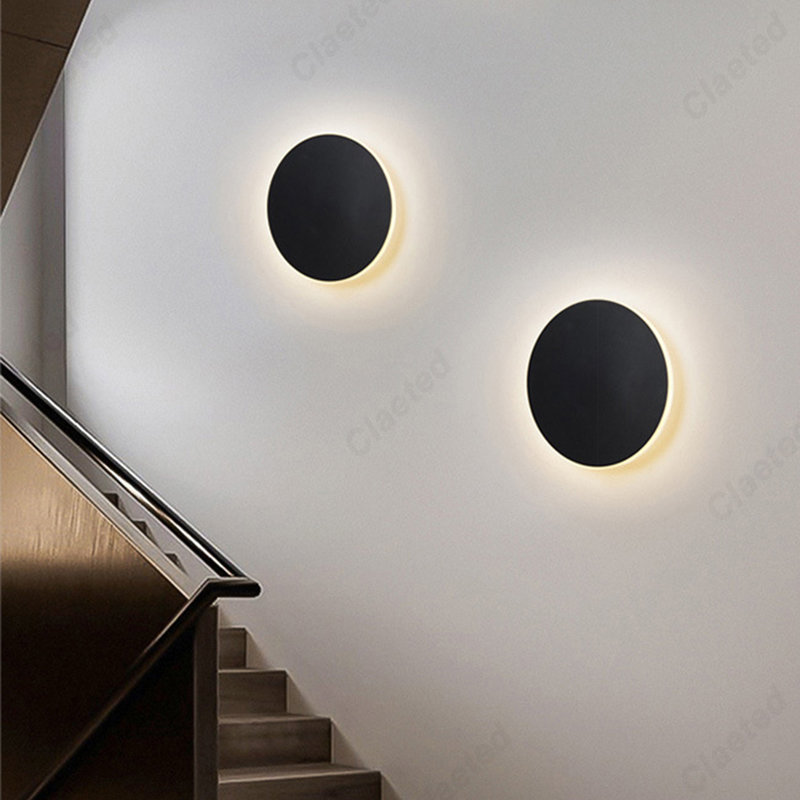 Solar Wall Sconce - LED Touch Switch semplice creativo circolare