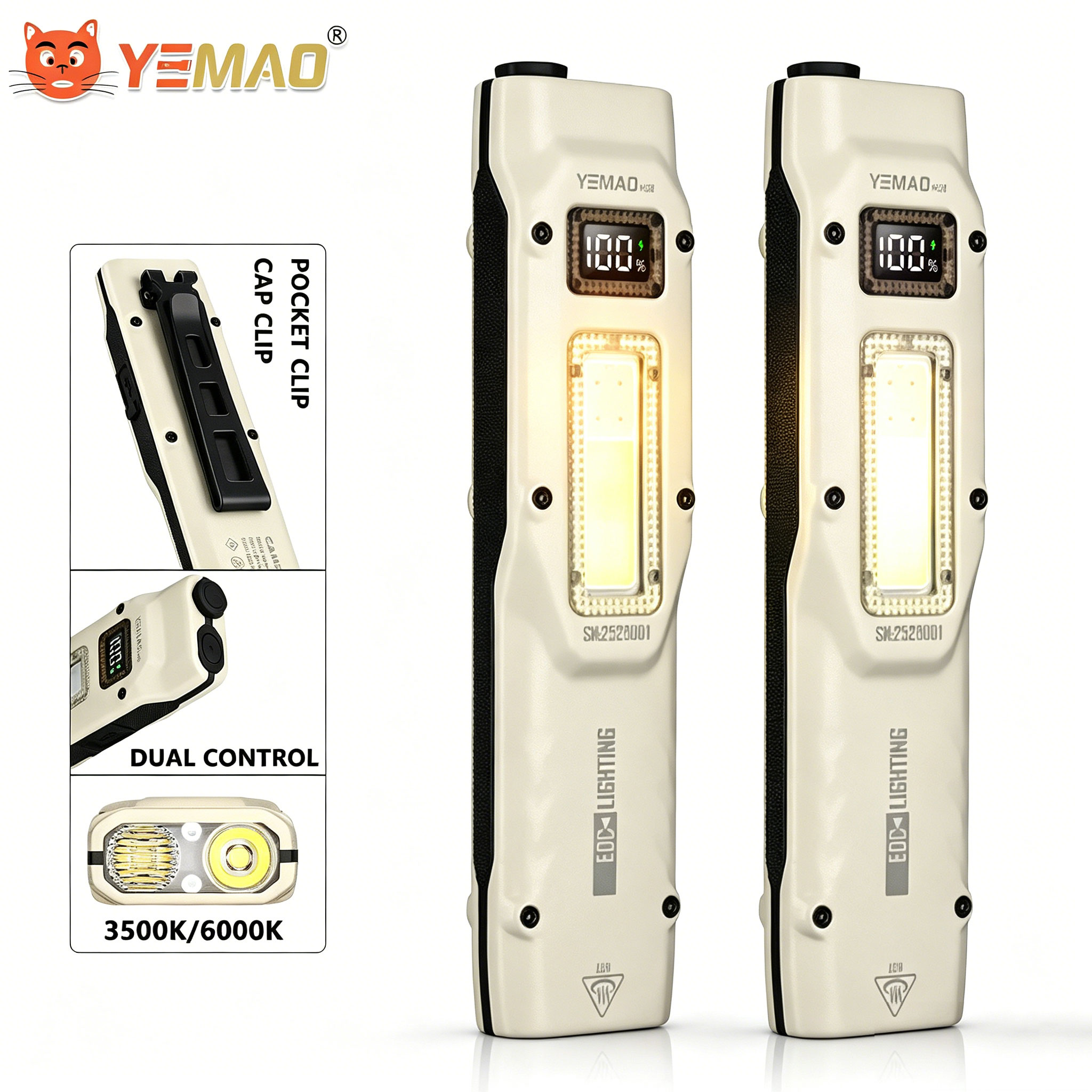 Outdoor Lighting Electric - Torcia tattica ultrasottile portatile da lavoro