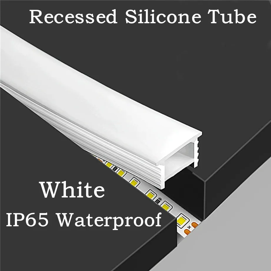 Outdoor Lighting Recessed - Tubo in silicone bianco da incasso