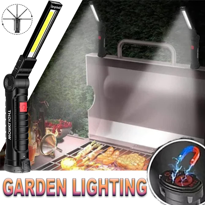 Outdoor Lighting Lowes - Torcia LED portatile con gancio magnetico