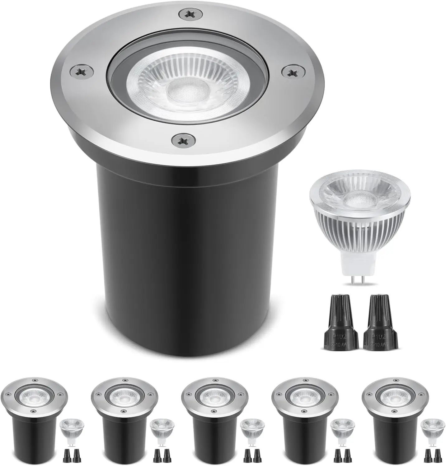 Outdoor Lighting Underground Wiring - Set di 6 Luci LED da
