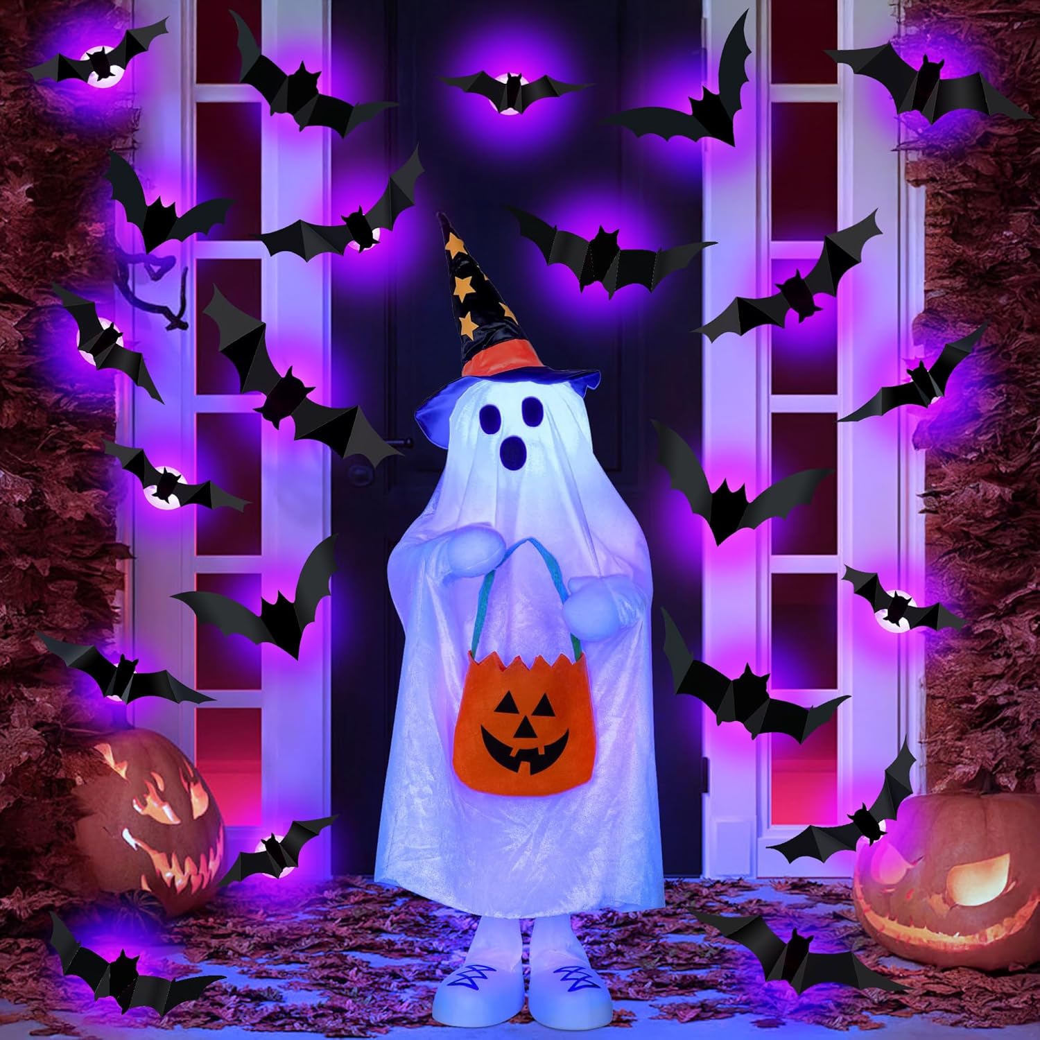 Lighting Wedding Outdoor - Pipistrelli LED di Halloween Decorazione ragno