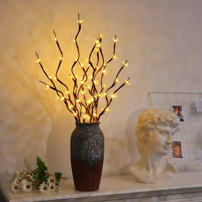 Outdoor Lighting Battery - 1/2 Pezzi Luci a Ramo di