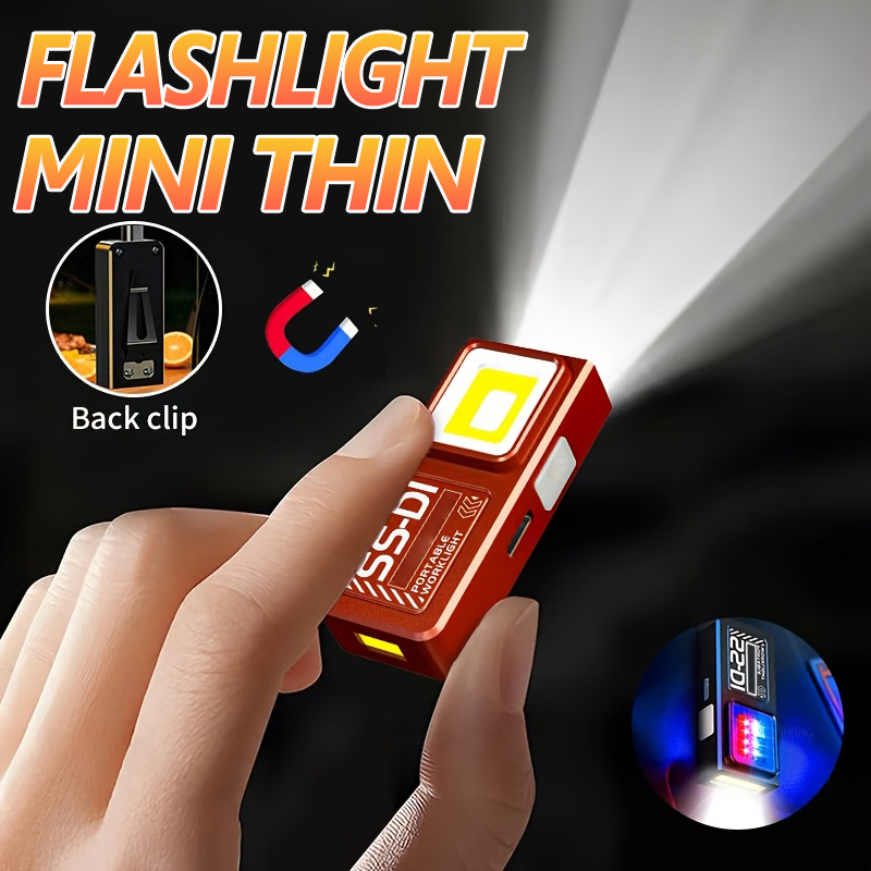 Led Flood Light - Mini torcia LED COB ricaricabile, portatile,