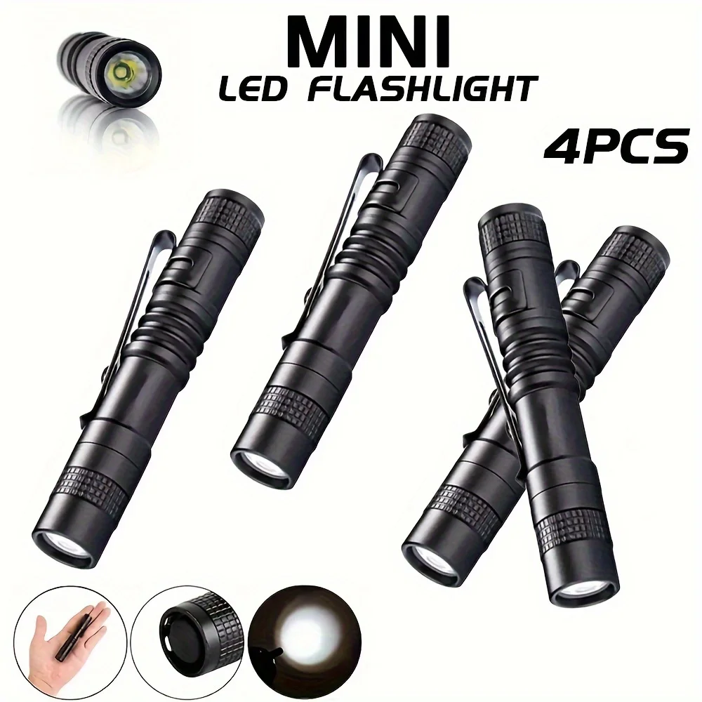 Outdoor Lighting Electric - 1-4 pezzi mini torcia portatile con