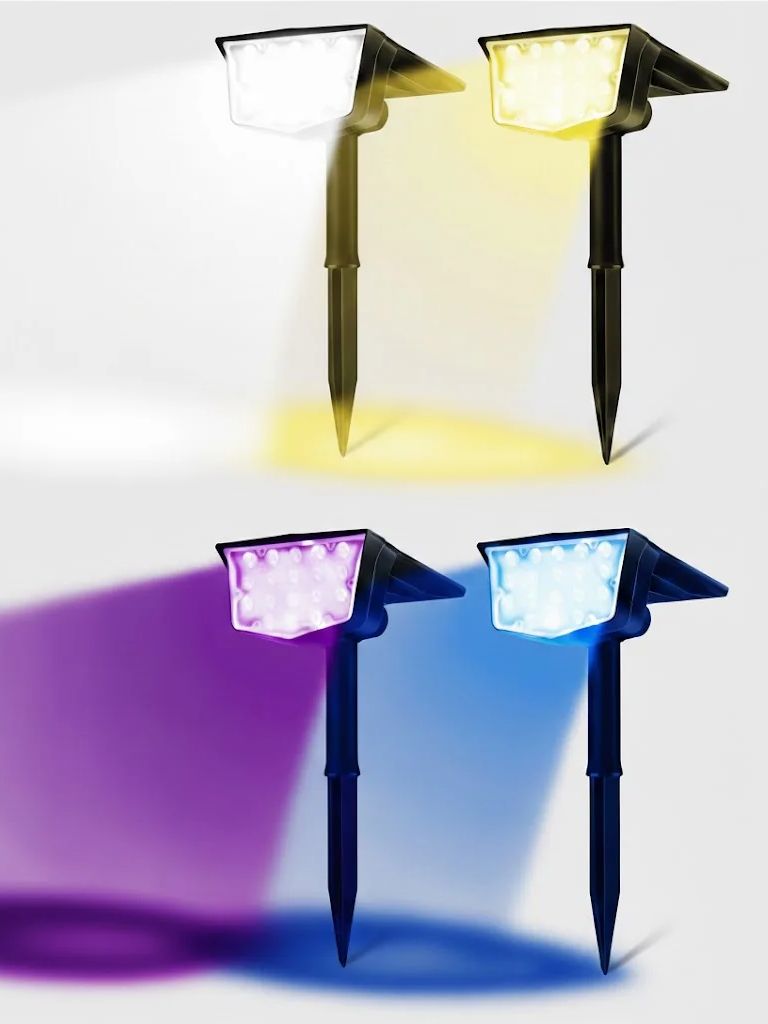 Outdoor Lighting Spotlight - 2 faretti solari da esterno da