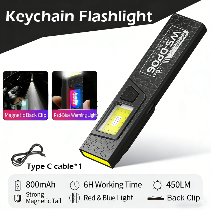 Led Flood Light - Torcia LED COB tipo C ricaricabile