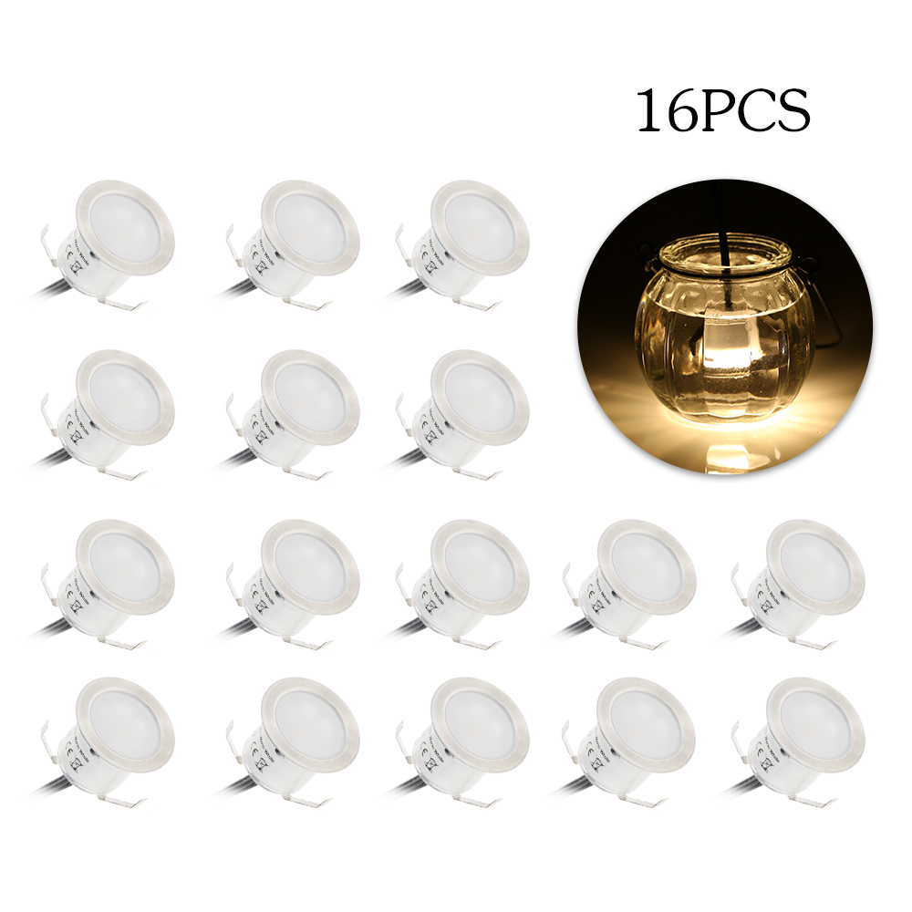 Set di 16 Luci LED da Incasso  - Outdoor Lighting Recessed recensione e prezzo