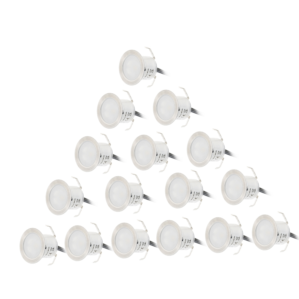 Set di 16 Luci LED da Incasso  - Outdoor Lighting Recessed recensione e prezzo