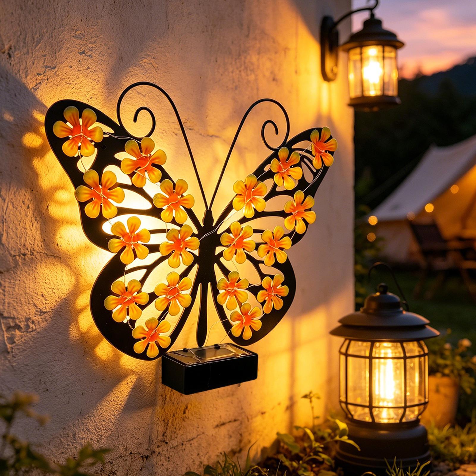 Luci solari a LED in metallo p - Solar Wall Sconce recensione e prezzo