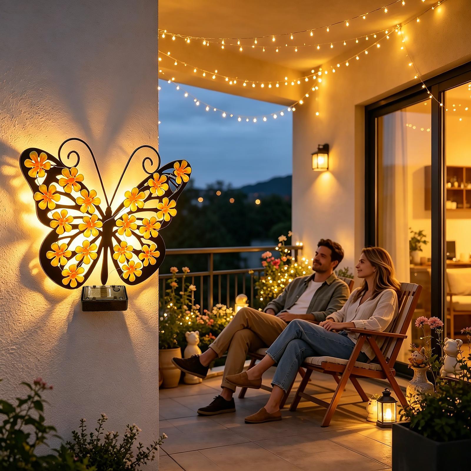 Luci solari a LED in metallo p - Solar Wall Sconce recensione e prezzo
