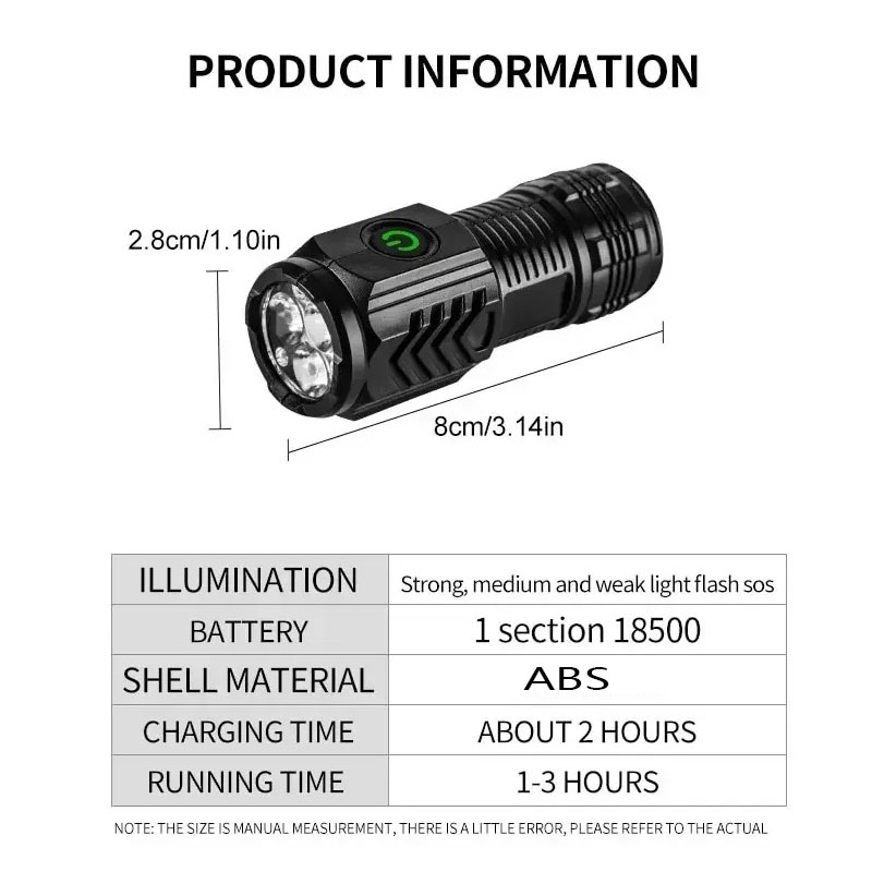 Mini torcia a 3 LED con clip p - Outdoor Lighting Spotlight recensione e prezzo