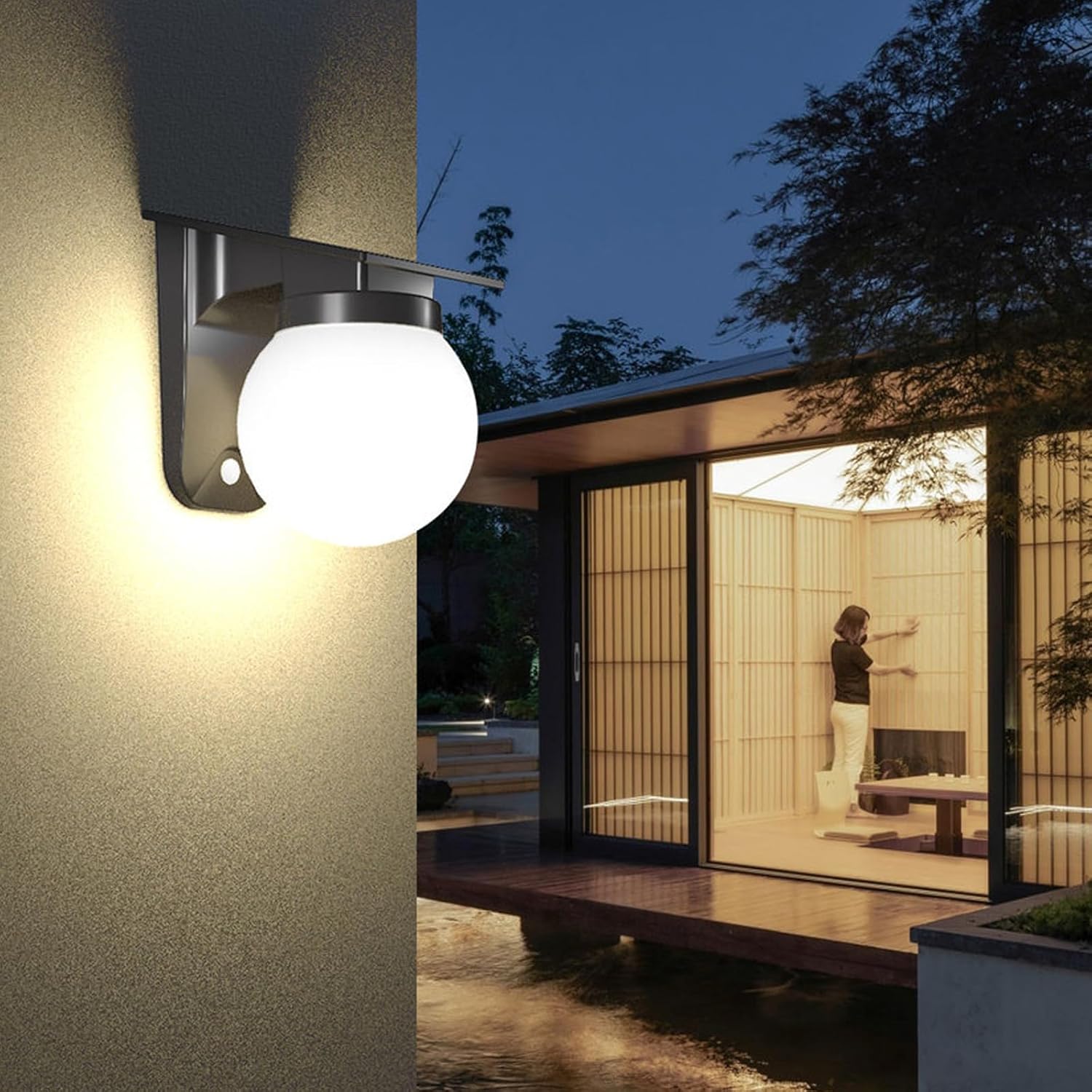Lampade da parete a sfera sola - Solar Wall Sconce recensione e prezzo