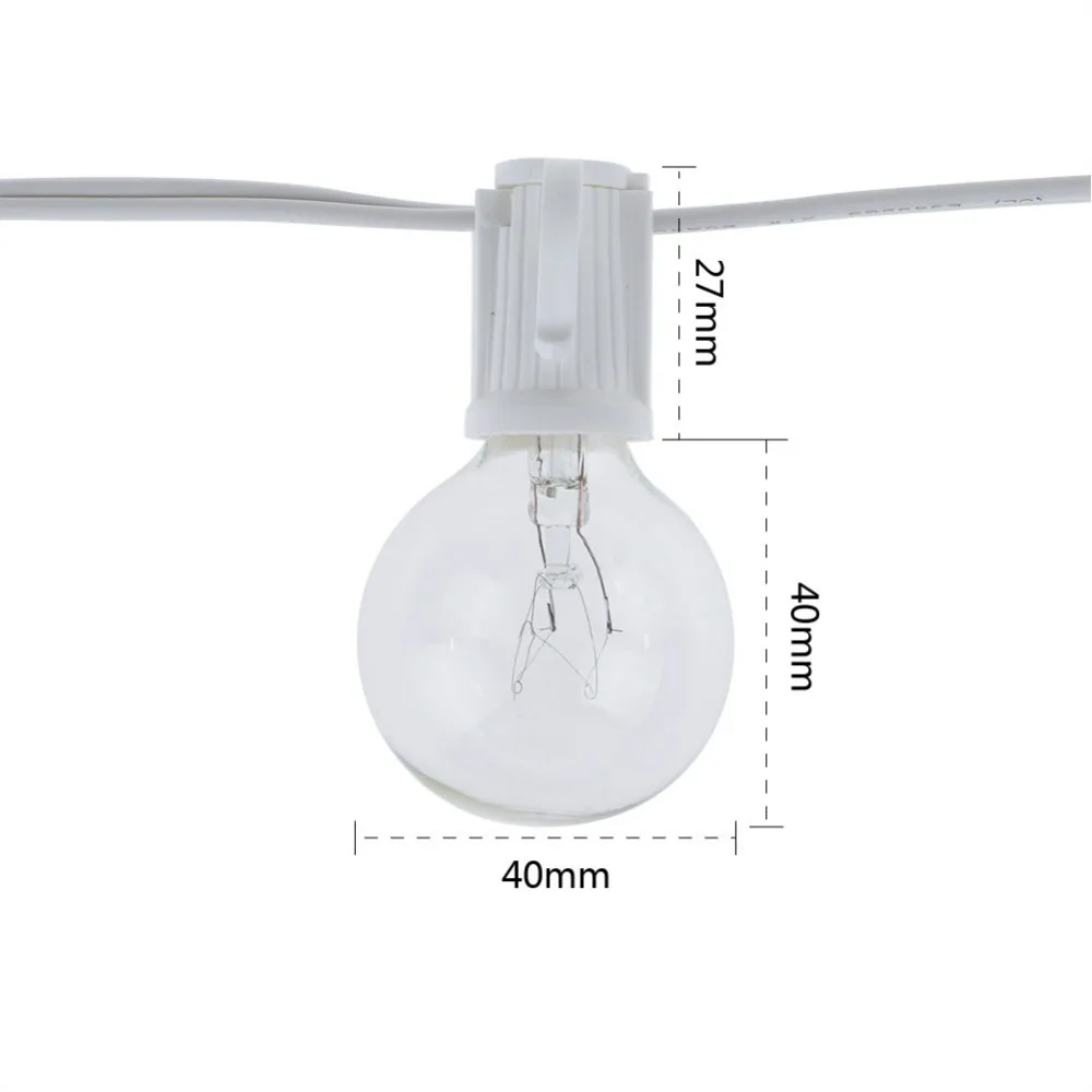 Luci a stringa vintage G40 con - Lighting Wedding Outdoor recensione e prezzo