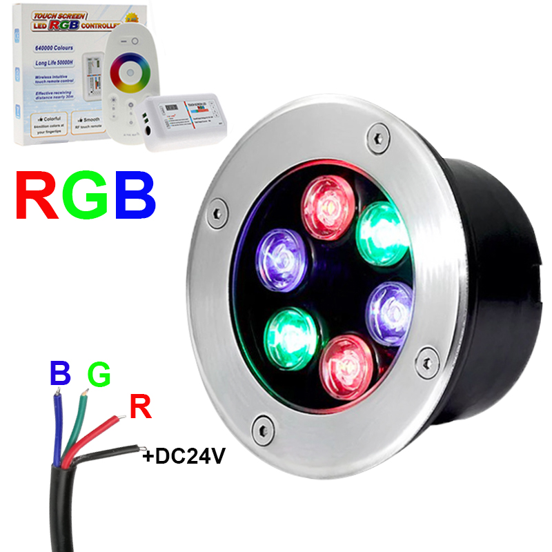 Luce sotterranea a LED RGB a 4 - Outdoor Lighting Underground Wiring recensione e prezzo