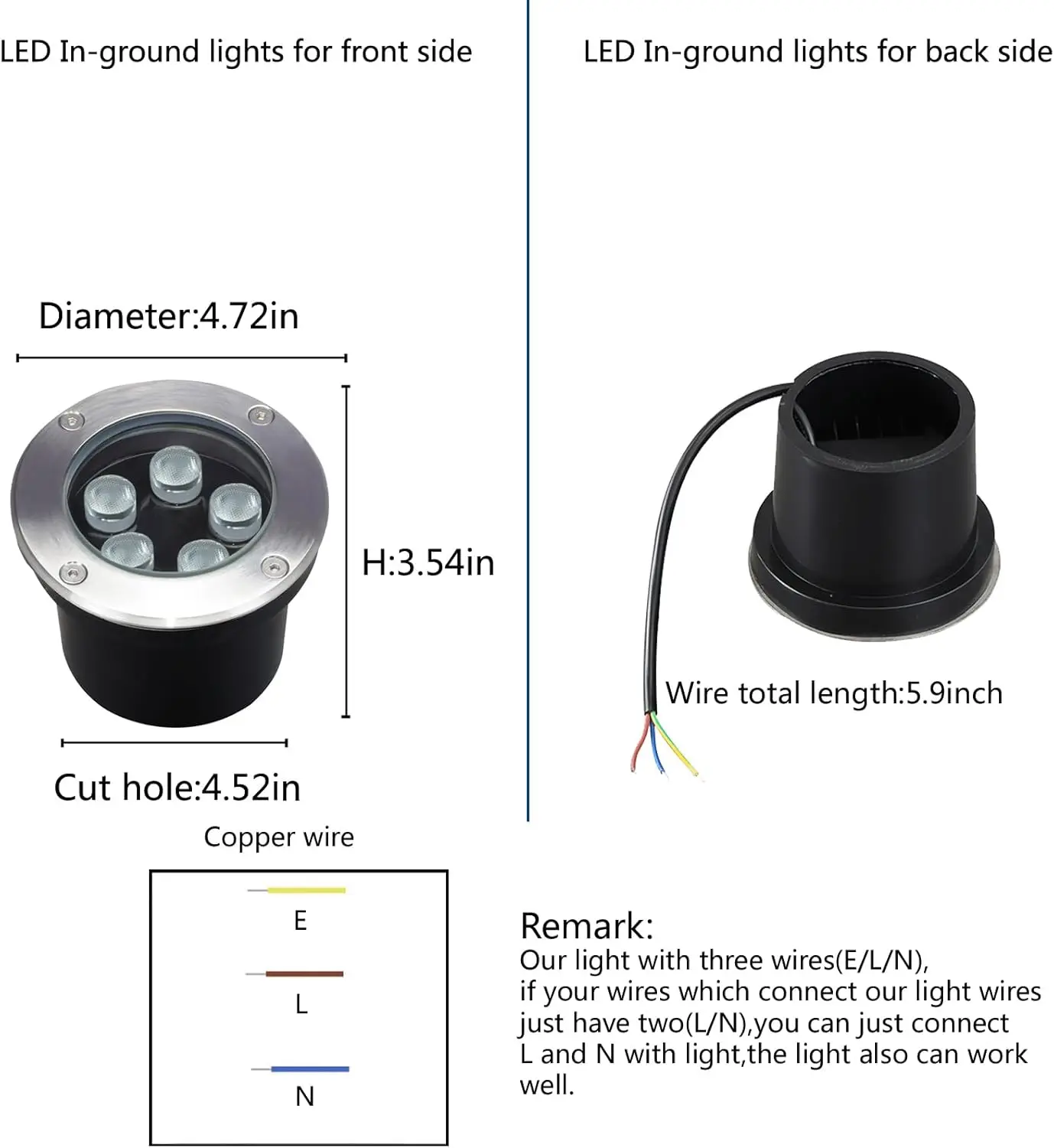 Luci da incasso per esterni pe - Outdoor Lighting Underground Wiring recensione e prezzo