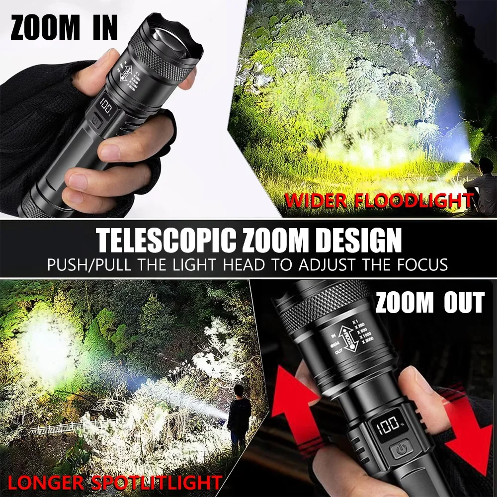 Torcia LED Ricaricabile Zoomab - Outdoor Lighting Usa recensione e prezzo