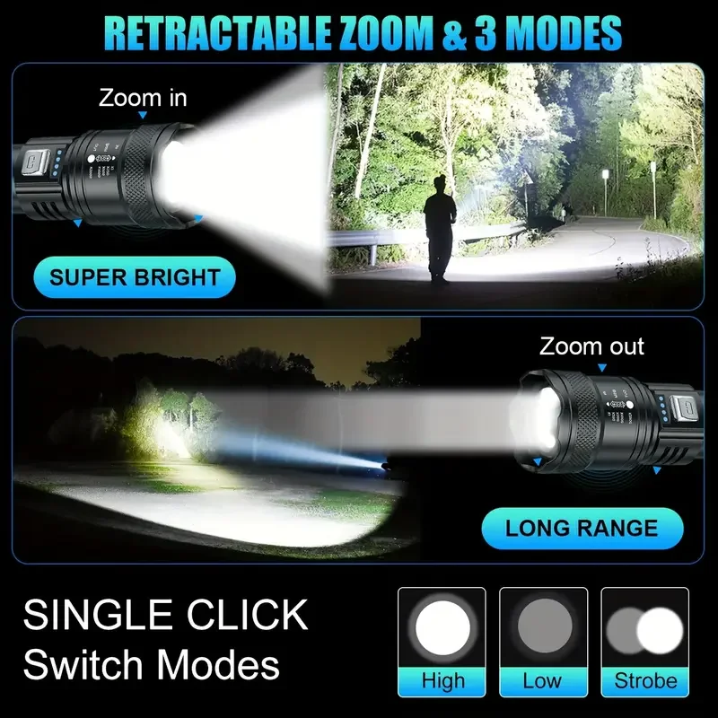 Torcia tattica a LED 2000LM To - Outdoor Lighting Bollards recensione e prezzo